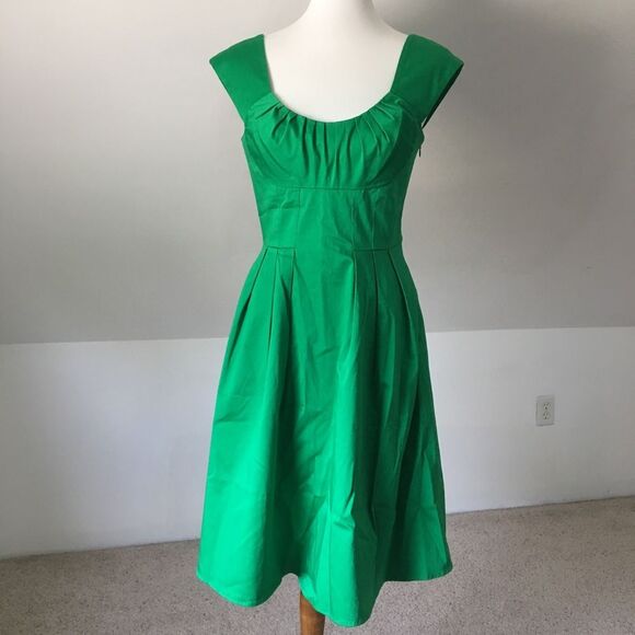 kelly green fit and flare dress Kelly Dress main image 0